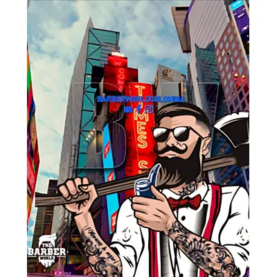 Capa BarberLife Leñador