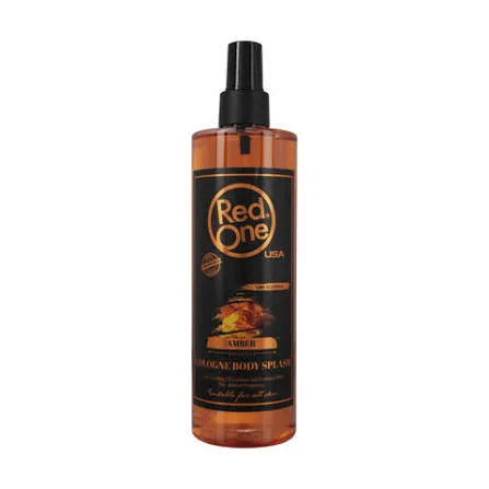 After shave red one locion Amber